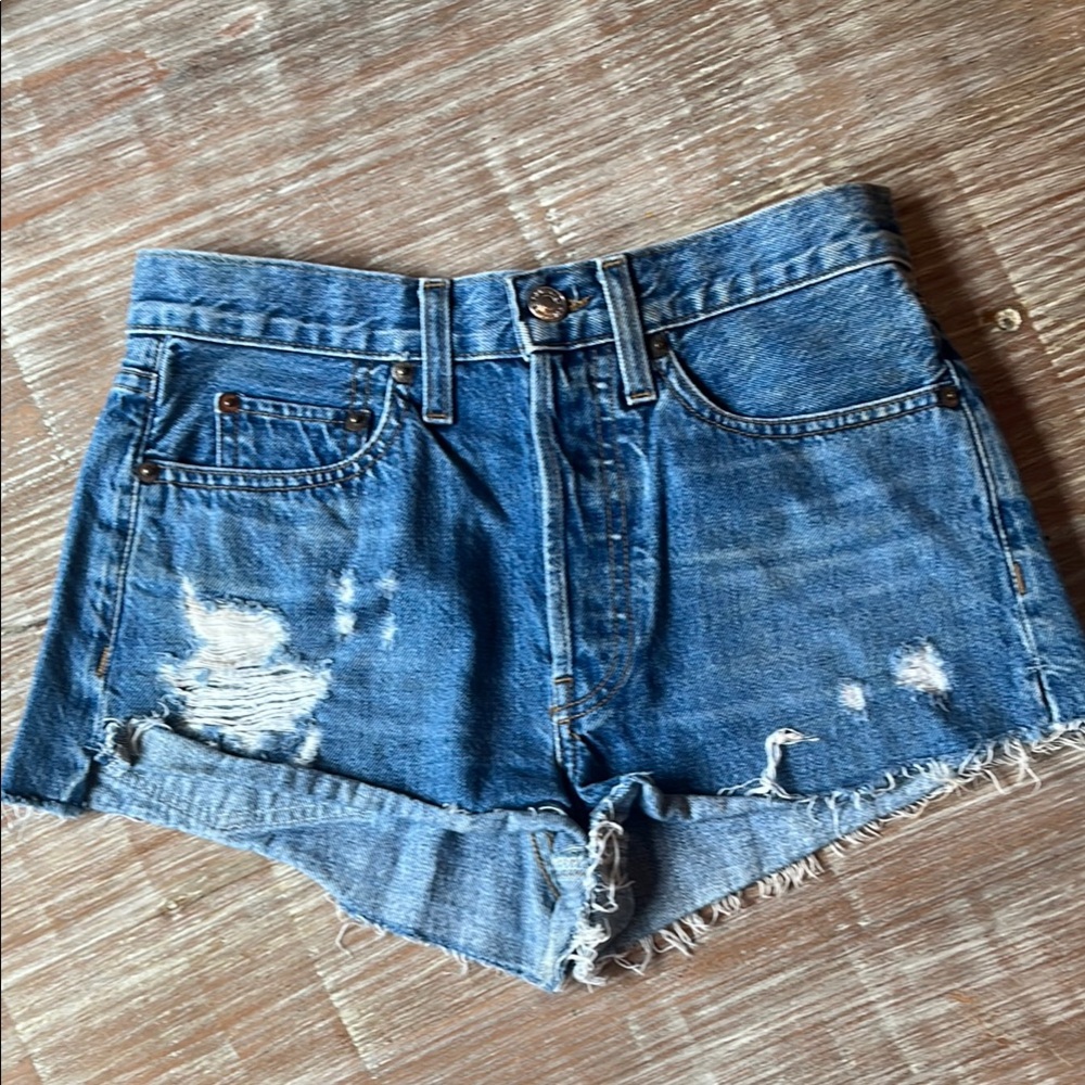 Re/Done Vintage Blue Denim Shorts